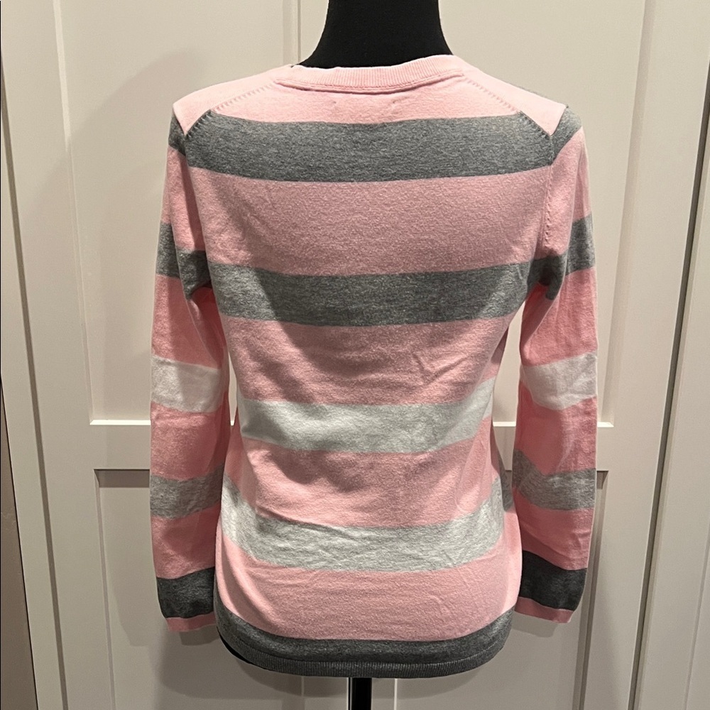 Tommy Hilfiger Pink Gray Sweater Size SP - Picture 4 of 5